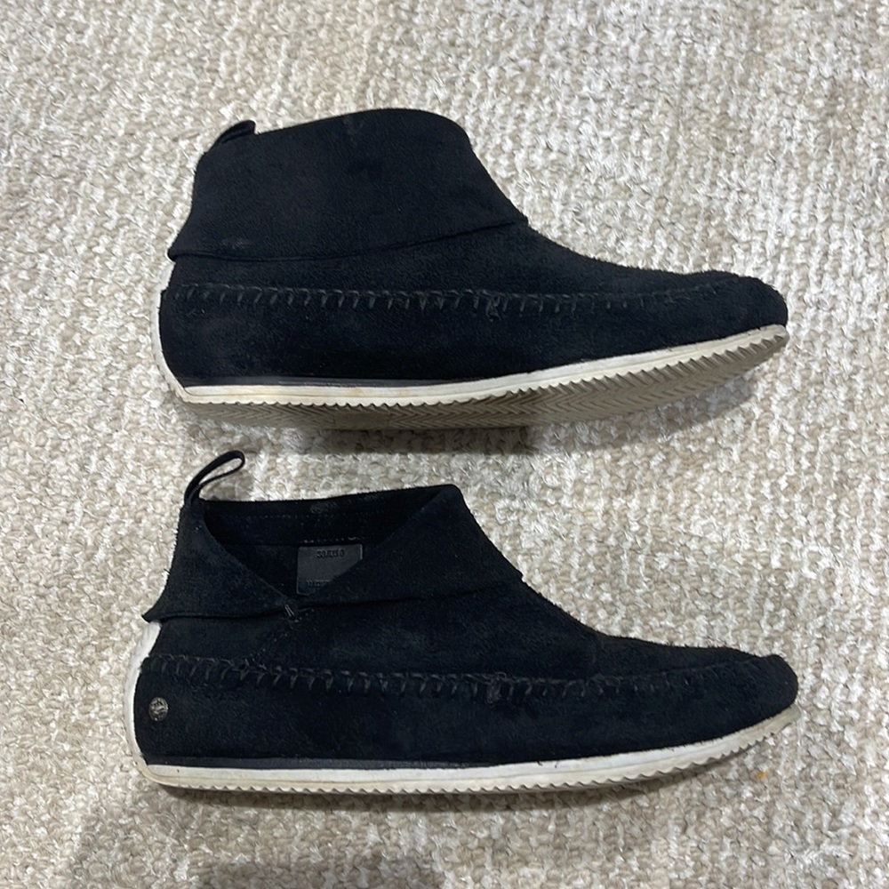 Rag & Bone Black Brixton Suede moccasin. Size 8